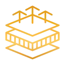 Icône maison en construction